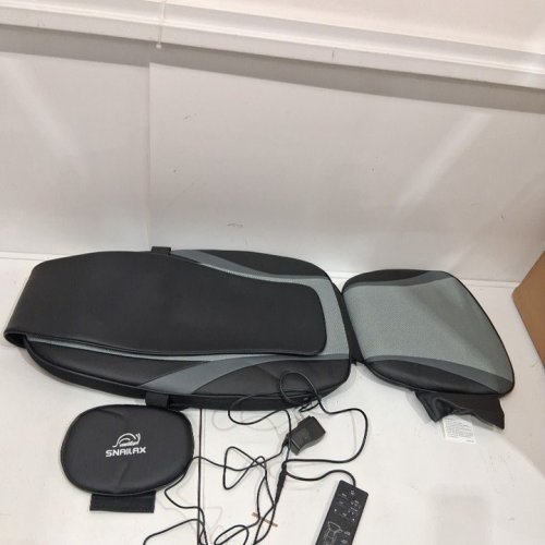 SNAILAX HEATED SHIATSU MASSAGE SEAT PAD - BLACK/GREY (MODEL: SL-256) image 3