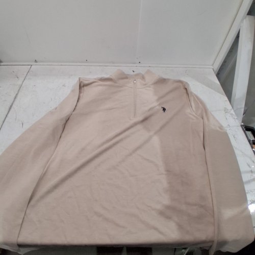 U.S. POLO ASSN. QUARTER-ZIP PULLOVER - 2XL - BEIGE (STYLE: 11-Q0065) image 2