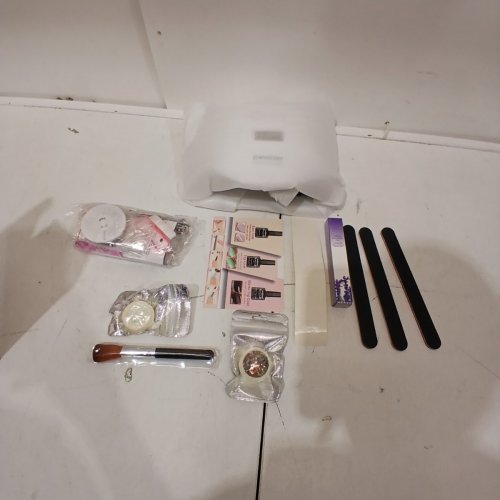 JEWHITENY FULL NEL GAIL KIT WITH LIGHT & ACCESSORIES - UV LAMP FOR DRYING - WHITE image 3