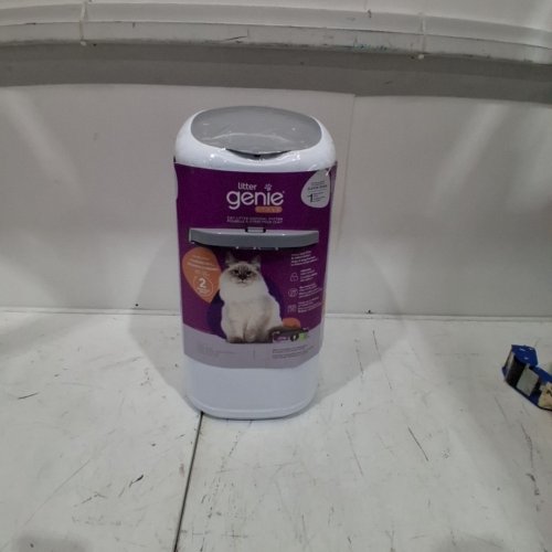 LITTER GENIE PAIL STYLE CAT LITTER WASTE DISPOSAL SYSTEM - WHITE/GREY (MODEL: 00666594210890) image 2
