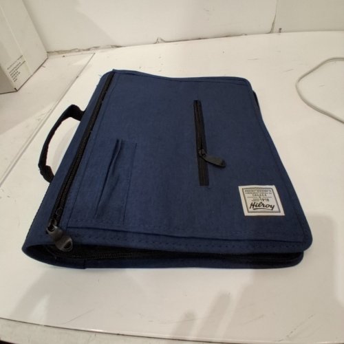 HILROY DOUBLE BOOSTER D-RING ZIPPER BINDER WITH MULTIPLE POCKETS & PEN HOLDERS - 2" - NAVY (MODEL: 4304982) image 2