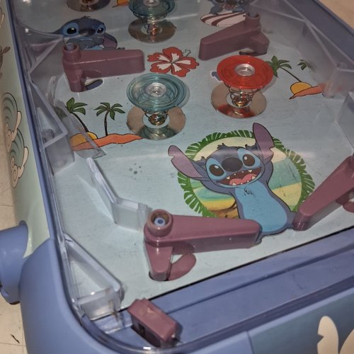 LEXIBOOK KID'S DISNEY LILO AND STITCH ELECTRONIC PINBALL TABLE WITH LCD SCREEN, LIGHT AND SOUND EFFECTS - BLUE/PURPLE/RED (MODEL: JG610D) image 6