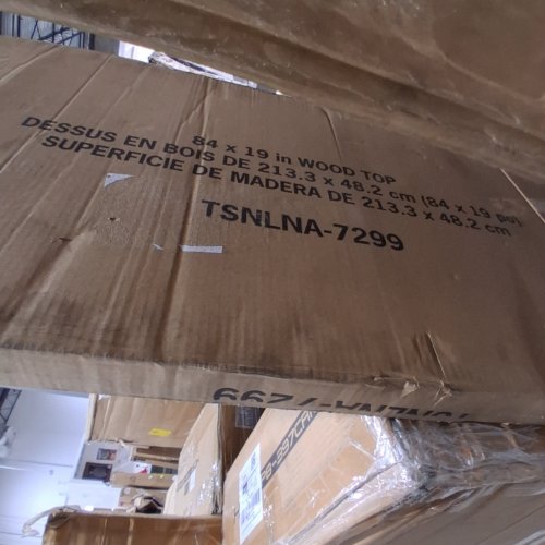 TRINITY PRO WOOD TOP - 84" X 19" - NATURAL WOOD (MODEL: TSNLNA-7299) image 2
