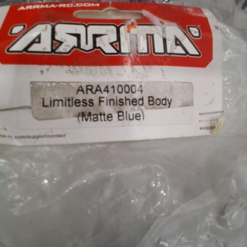 ARRMA LIMITLESS FINISHED RC CAR BODY - MATTE BLUE (MODEL: ARA410004) image 2