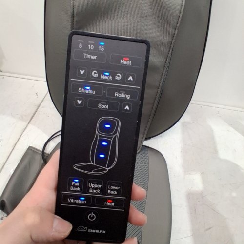SNAILAX SHIATSU NECK & BACK MASSAGER MASSAGE CHAIR PAD WITH HEAT - SL-233 image 2
