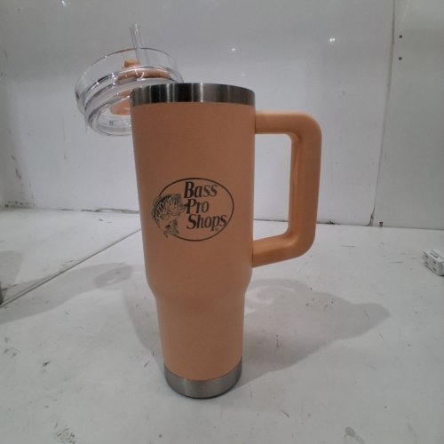 BPS TRAVEL MUG WITH SLIDER LID AND STRAW - 30OZ - APRICOT ICE (MODEL:4628279) image 2