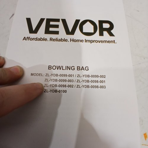 VEVOR 2-BALL BOWLING BAG WITH WHEELS AND SHOE COMPARTMENT - BLACK/BLUE - (MODEL:ZL-YDB-0098-002) image 2