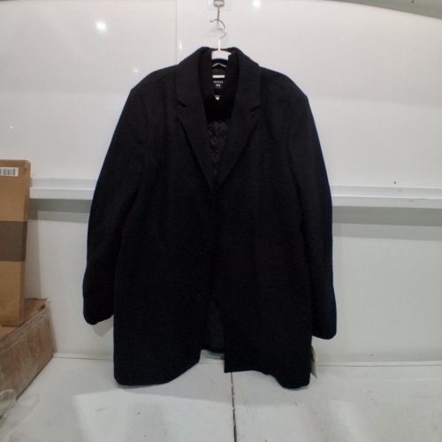 MEN'S DOCKERS HENRY WOOL BLEND TOP COAT - LARGE - BLACK (STYLE: DM9RP993BLK) image 2