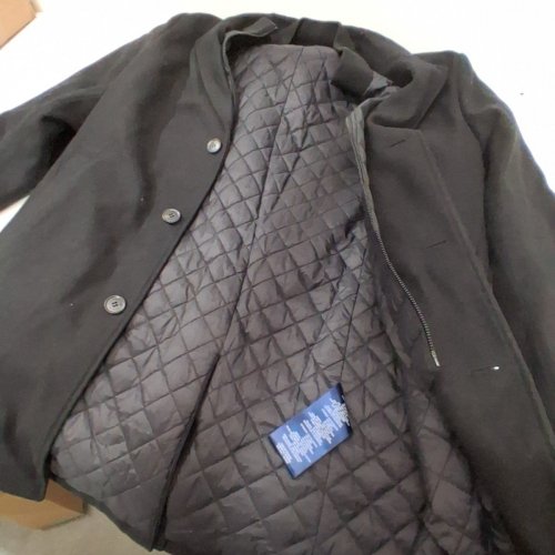 MEN'S DOCKERS HENRY WOOL BLEND TOP COAT - LARGE - BLACK (STYLE: DM9RP993BLK) image 4