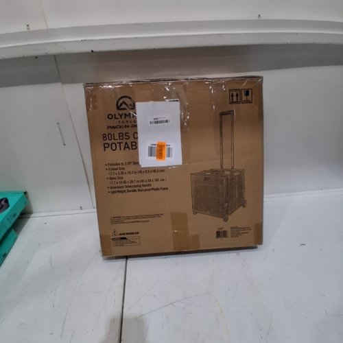 OLYMPIA TOOLS GRAND PACK-N-ROLL CART WITH TELESCOPIC HANDLE - 15" X 17" - 80LB - BLACK (MODEL: 85-010) image 3