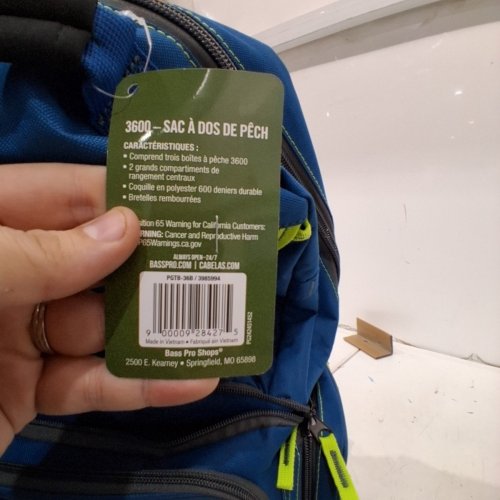 BPS PRO GUIDE 3600 BACKPACK TACKLE BAG - 20" X 15" - BLUE/GREEN image 5