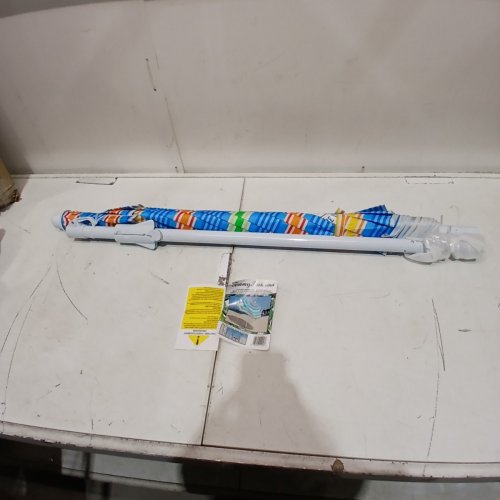 TOMMY BAHAMA BEACH UMBRELLA - 6FT - BLUE, ORANGE, AND WHITE image 3