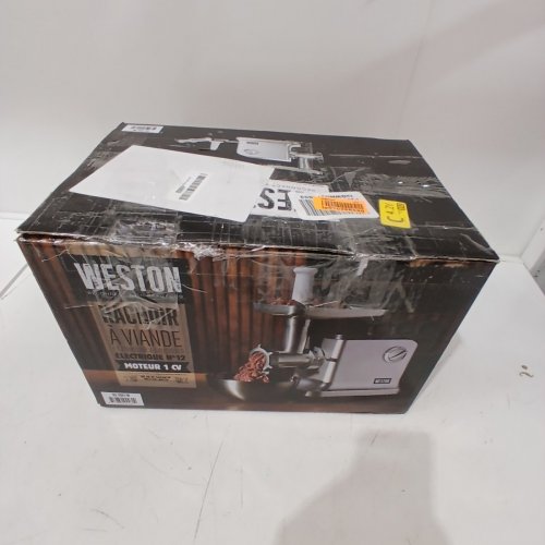WESTON COUNTERTOP MEAT GRINDER & SAUSAGE STUFFER - 1 H/P - 750W - SILVER (MODEL: 33-1301-W) image 5