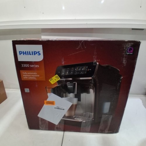 PHILIPS 3300 SERIES ULLY AUTOMATIC ESPRESSO MACHINE WITH LATTEGO MILK SYSTEM AND INTEGRATED GRINDER - GLOSSY BLACK (MODEL:EP3341/50) image 15