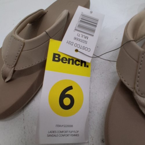 WOMEN'S BENCH COMFORT FLIP FLOPS - size 6 - HAVANA / BEIGE (STYLE: 5220006) image 3