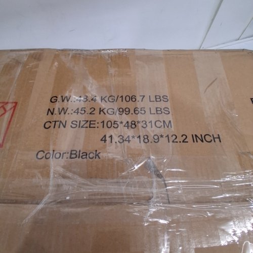 STORAGE CABINET WITH SHELVES, DRAWER AND DOORS - BLACK (MODEL: DJ505921) image 5