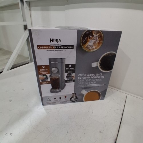 NINJA PODS & GROUNDS SINGLE SERVE COFFEE MAKER - GREY (MODEL: PB040CGY) image 7