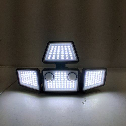 2PK LYWALT SOLAR MOTION SENSOR FLOOD LIGHT | 3000 LM, 270° ANGLE | COVERS 1600 SQ. FT - BLACK image 2