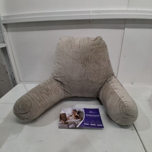 SASTTIE VELVET READING BACK PILLOW FOR ADULT - DARK GREY image 2