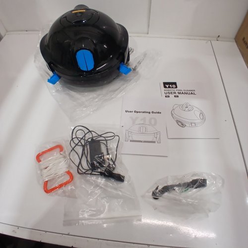 TASVAC CORDLESS ROBOTIC POOL CLEANER - ABOVE/IN-GOUND POOLS UP TO 1100SQ.FT - BLACK - (MODEL: Y10) image 5