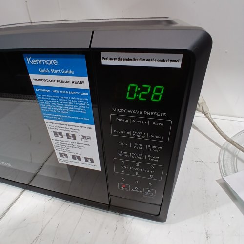 KENMORE COUNTERTOP MICROWAVE - 1.1 CU FT - BLACK (MODEL: KMCMF211BK10) image 2