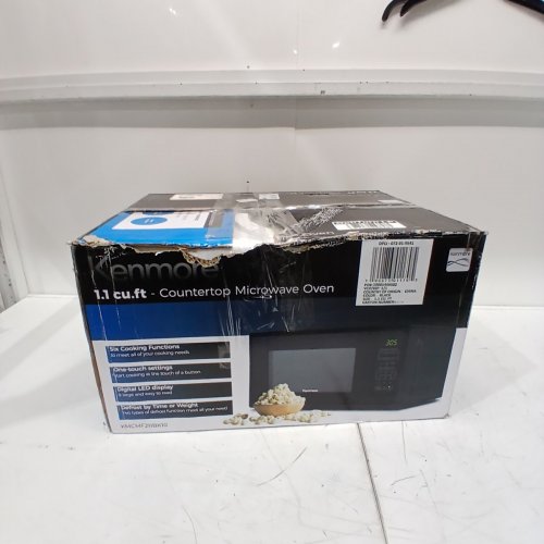 KENMORE COUNTERTOP MICROWAVE - 1.1 CU FT - BLACK (MODEL: KMCMF211BK10) image 5