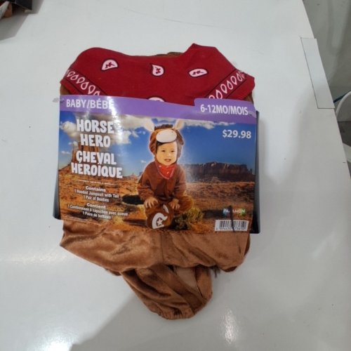 BABY PALAMON HORSE HERO COSTUME - 6-12 MONTHS - BROWN image 2
