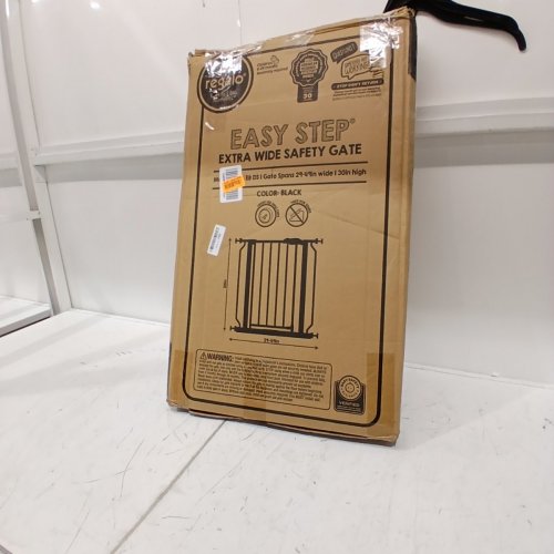 REGALO EASY STEP EXTRA WIDE SAFETY GATE - 29-49" X 30" - BLACK (MODEL: 1164 EB DS) image 4