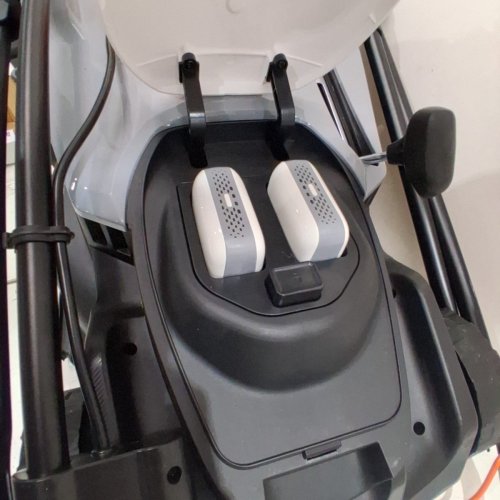 LITHELI CORDLESS LAWN MOWER WITH ADJUSTABLE HEIGHT - 16" - WHITE/GREY (MODEL: EGT010185) image 9