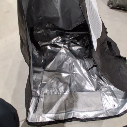 ADJUSTABLE CHEST FREEZER COVER - FITS 3.5CU. FT - BLACK/SILVER image 3