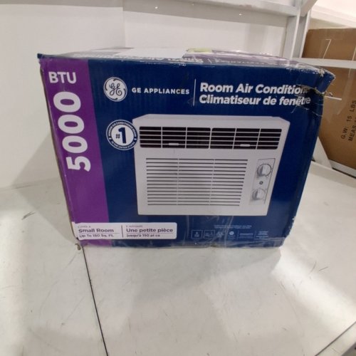 GE APPLIANCE MECHANICAL WINDOW AIR CONDITIONER FOR SMALL ROOMS- 5000BTU - WHITE ( MODEL - AHV05LZ) image 5