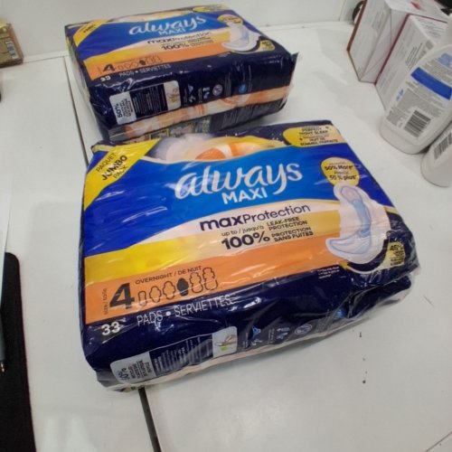 2 (33PK) ALWAYS MAXI OVERNIGHT SANITARY PADS - SIZE 4 image 3
