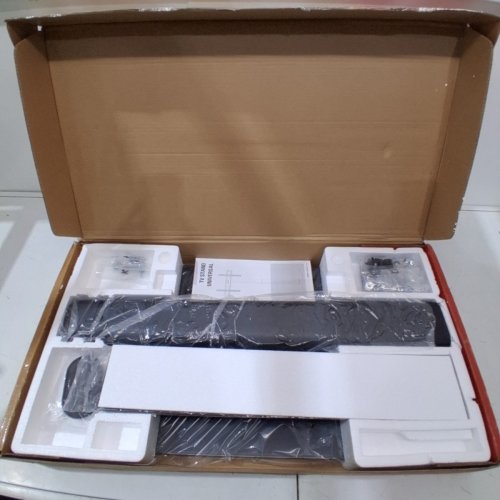 AOKCOS UNIVERSAL TV STAND WITH MOUNT FOR 43" - 85" TV'S - BLACK (MODEL: FTC1603AGB) image 2