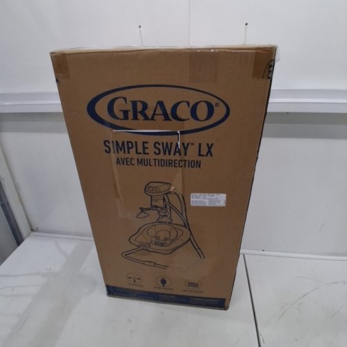 GRACO SIMPLE SWAY LX SWING WITH MULTI-DIRECTION SEAT, 10 SONGS, 5 NATURE SOUNDS, 6 SWING SPEED AND 2 SPEED VIBRATION - GREY - (MODEL: 2143050) image 6