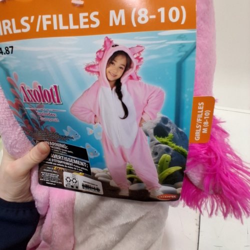 GOODMARK KIDS AXOLOTL COSTUME - MEDIUM (8-10) - PINK image 3