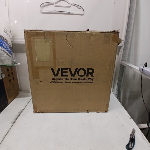 12PK VEVOR GYM FLOOR MATS 12-TILE RUBBER TOP EVA FOAM – 25" × 25" X 0.56" - BLACK AND GREY (MODEL: HRD-XJD6614-12G) image 4