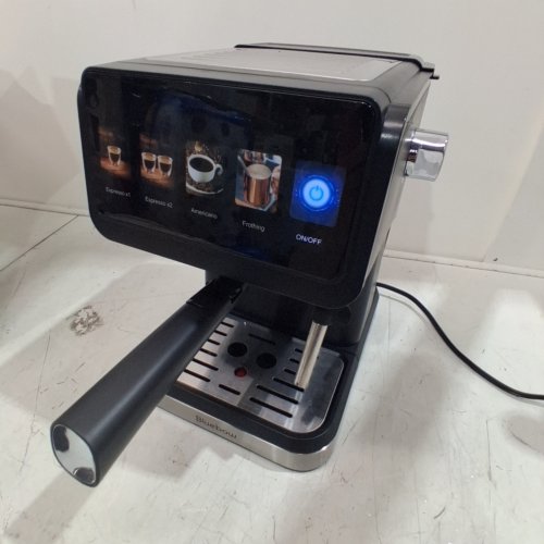 BLUEBOW COFFEE/ESPRESSO MACHINE WITH MILK FROTHER STEAM WAND- 120 V 1050W - BLACK (MODEL: CM3160) image 2