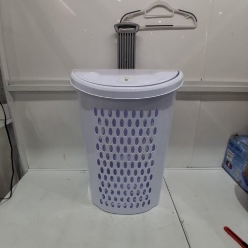 STERILITE ULTRA WHEELED LAUNDRY HAMPER - WHITE (MODEL: 1227LAB8F) image 2
