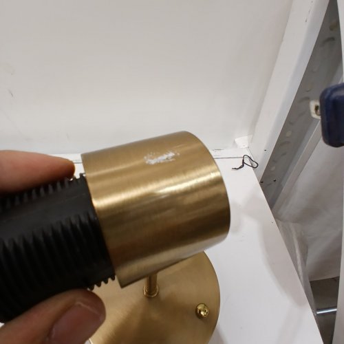 2PK HOTRAN BATTERY WALL LAMPS - GOLD image 4