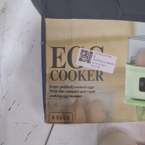 EGG COOKER - HOLDS UP TO 6 EGGS - 220V - GREEN image 2