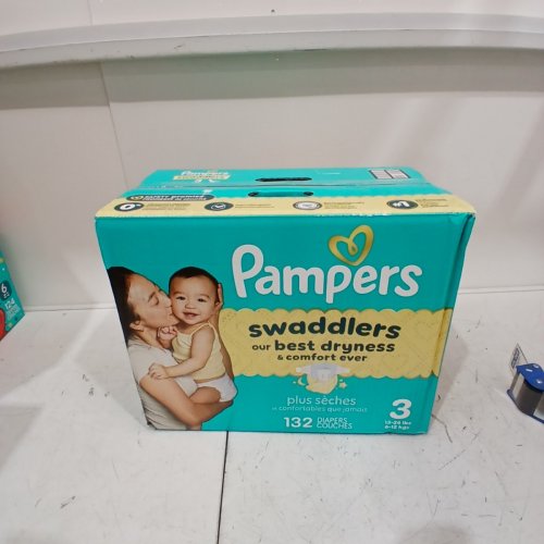 132PK PAMPERS SWADDLERS DIAPERS - SIZE 3 image 3