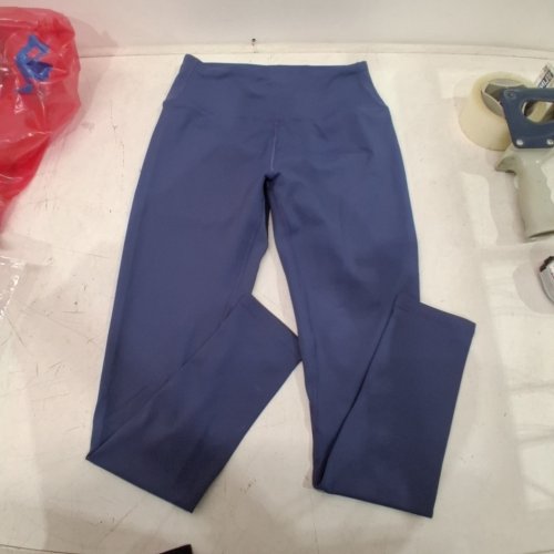 LOVITO WOAMN'S HIGH WAIST SPORTS YOGA PANTS - LARGE - BLUE image 2