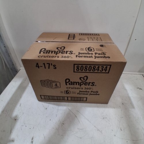 68PK PAMPERS CRUISERS 360 DIAPERS - SIZE 6 - WHITE image 2