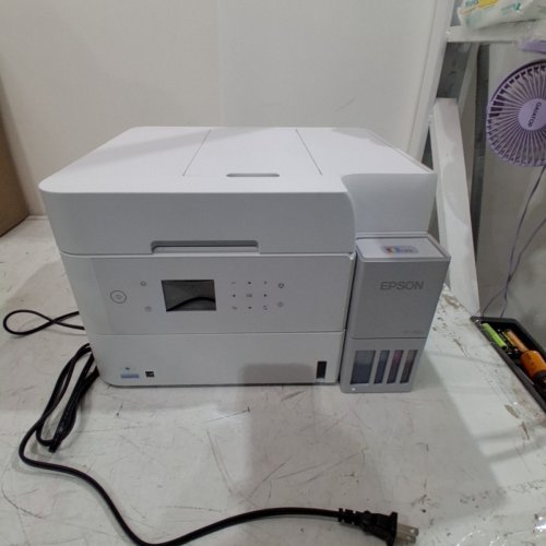 EPSON ET-3943 WIRELESS ALL-IN-ONE COLOUR SUPERTANK PRINTER, 17 PPM, 2.4" COLOUR SCREEN, AUTO DOCUMENT FEEDER - WHITE - (MODEL: ‎C11CL43203) image 3