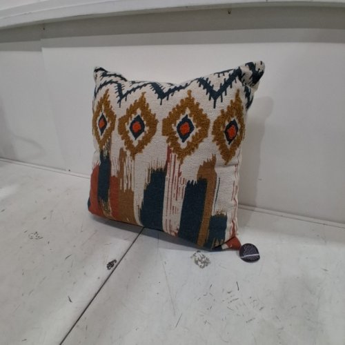RIZZY HOME3 DECORATIVE PILLOW-20" X 20" - ORANGE/BLUE/YELLOW image 2