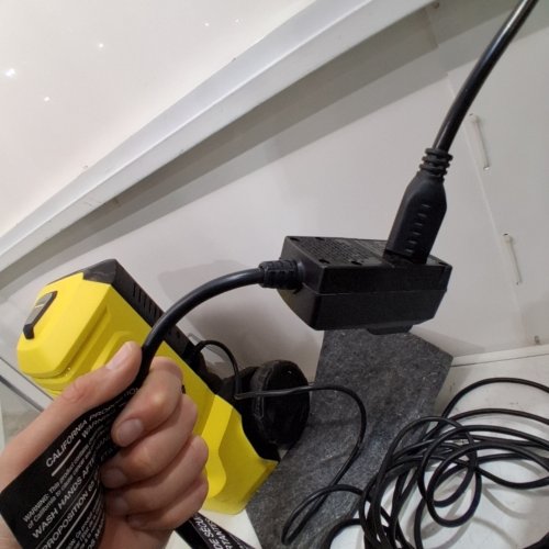 KÄRCHER FOAM CANNON 1900 PSI ELECTRIC PRESSURE WASHER WITH TURBO NOZZLE AND LARGE WHEELS - YELLOW (MODEL: K 4) image 2
