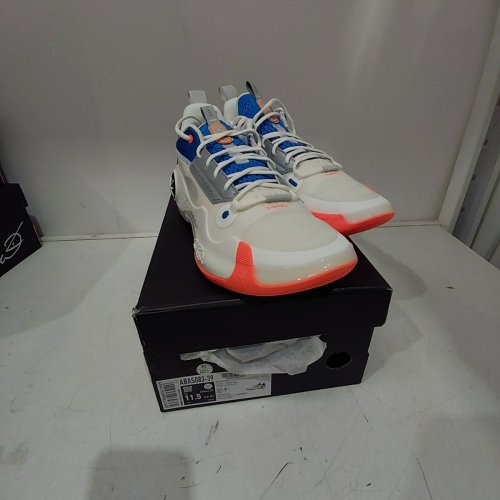 MEN'S LI-NING WAY OF WADE 10 LOW " DRAFT DAY " PROFESSIONAL BASKETBALL SHOES - 11.5 - WHITE / BLUE / ORANGE (MODEL: ABAS083-39) image 3