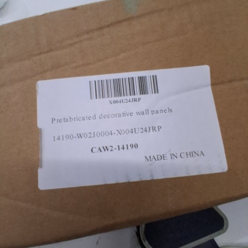 3PK COUKIU PRE-CUT PEEL AND STICK WALL MOLDING TRIM KIT - 12" X 24" PREMADE WAINSCOTING PANELS - WHITE (MODEL: CAW2-14190) image 2