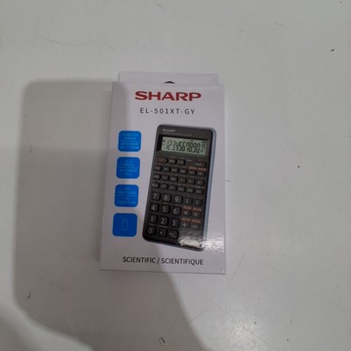SHARP ELECTRONICS SCIENTIFIC CALCULATOR WITH LCD DISPLAY - BLACK (MODEL: EL-501XT-GY) image 2