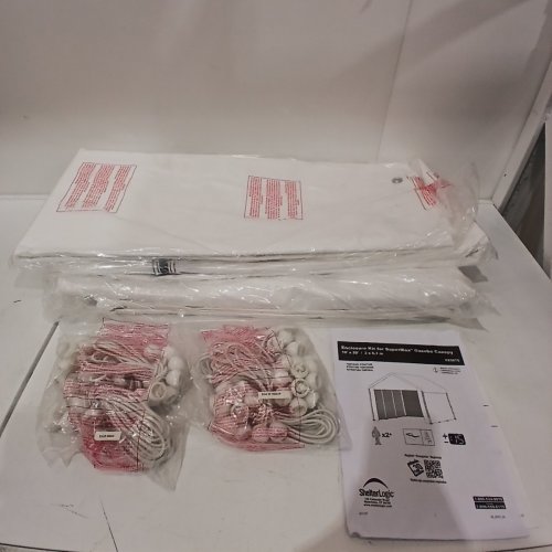 SHELTERLOGIC ENCLOSURE ACCESSORY KIT SET FOR SUPERMAX GAZEBO CANOPY - 10FT X 20FT - WHITE (MODEL: 25875) image 2